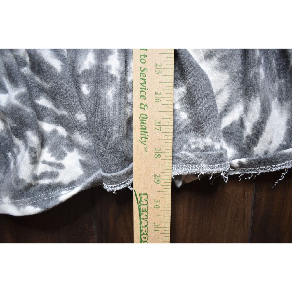 Dress Up Love People Love Clothes Tie Dye Sweatshirt Babydoll Dress White Gray - Picture 6 of 6